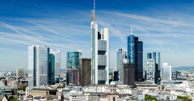 Die Skyline von Frankfurt am Main