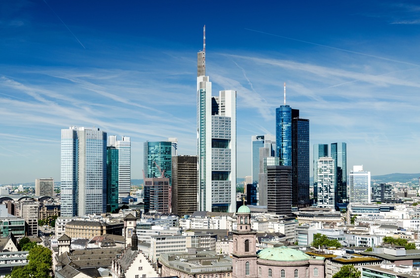 Die Skyline von Frankfurt am Main