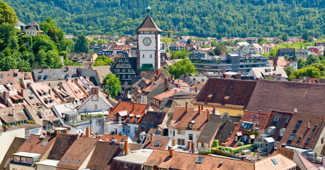 Freiburg Panorama der Stadt