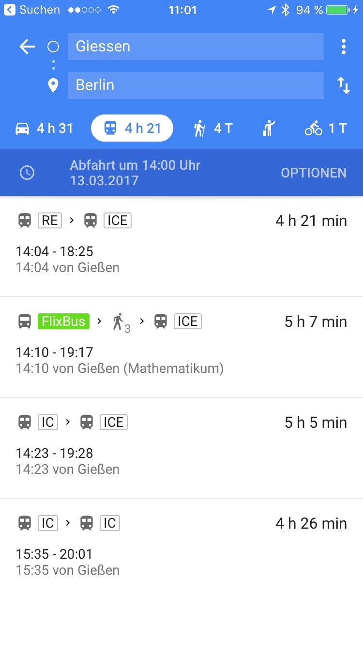 Flixbus Google Maps