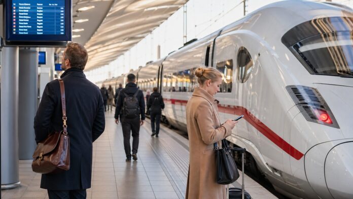 Moderner ICE am Bahnsteig als Symbolbild für frühes Buchen trotz stabiler Ticketpreise