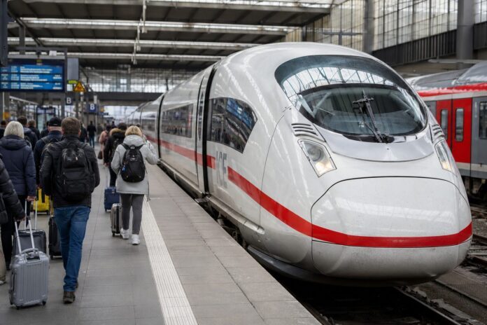 Moderner ICE am Bahnsteig als Symbolbild für stabile ICE-Ticketpreise 2026